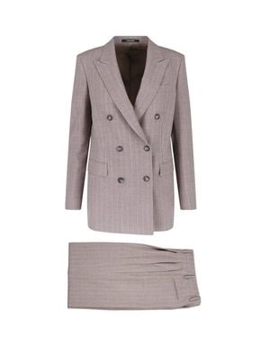 Tagliatore Jasmine Stretch Virgin Wool Sheath Dress - Gray