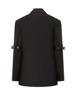 Coperni Stylish Blazer With Eco-Friendly Detailing - Black