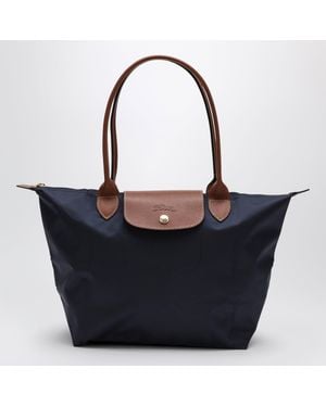 Longchamp Long-Handle Le Pliage Mini Bag - Black