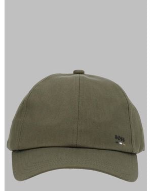 BOSS Logo-Detail Hat For - Green