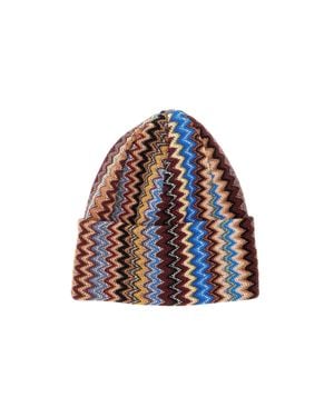 Missoni Patterned Knit Beanie Hat - White