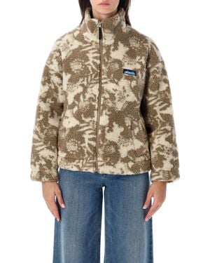 Kavu Full-Zip Sherpa Fleece Jacket - Blue