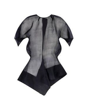 KHAITE 100% Silk T-Shirt - Black