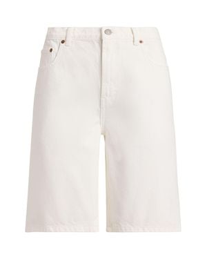 Ralph Lauren Cotton Mini Shorts For P26 Season - White