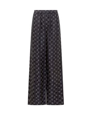 Tory Burch Painted Pants With Monogram Detail - Multicolor