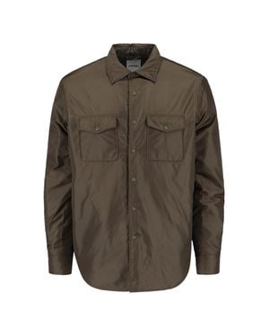 Aspesi 100% Polyamide Button-Front Shirt - Gray