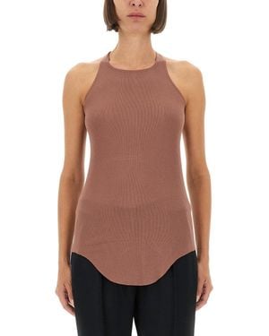 Rick Owens Solid Halter Neck Top - Pink