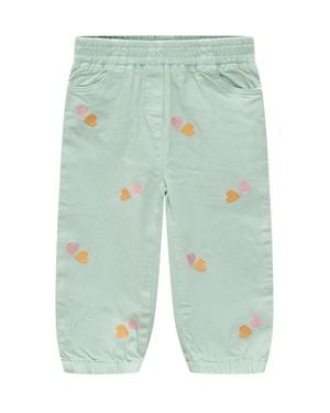 Stella McCartney Mini Heart Embroidered Pants - Blue
