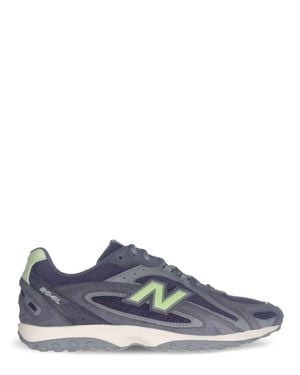 New Balance Style Multi-Piece Upper Sneakers With Embossed Coating - Blue