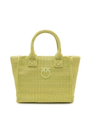 Pinko Stylish Mini Tote Bag With Handles - Green