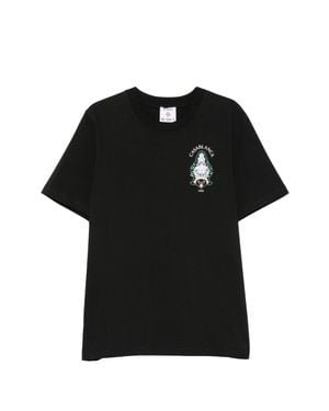 CASABLANCA Logo-Print T-Shirt - Black