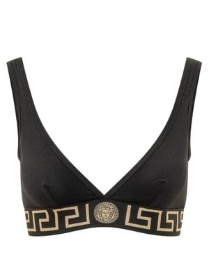 Versace Stretch Bra - Black