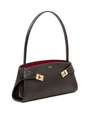 Ferragamo Chic Mini Hug Shoulder Bag - Black