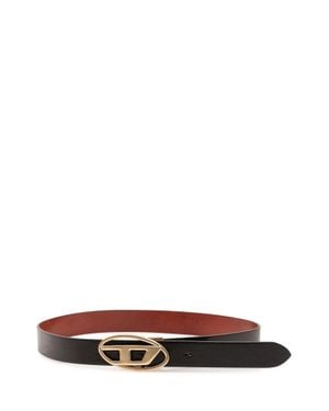 DIESEL Sleek 1Dr Belt With Pthecca Logo - White