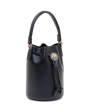 KATE CATE Mini Bucket Bag With Handle - Black
