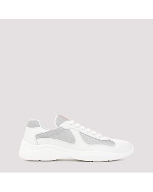 Prada Americas Cup Lace-Up Sneaker - White