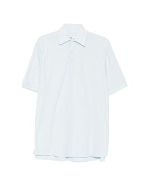 Doppiaa Polo-Style Soft Collar Shirt - White