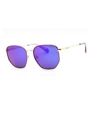 Polaroid Round Metal Sunglasses - Purple