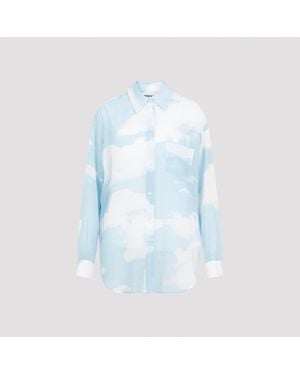 Moschino Elegantly Crafted Silk Shirt - Blue