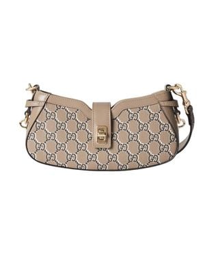 Gucci Hb Gg Trasuato Grand Pri Shopping Bag - Gray