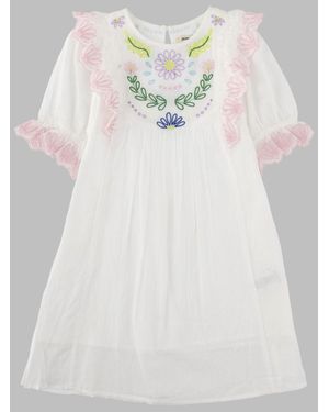 Bellerose Embroidery Dress - White