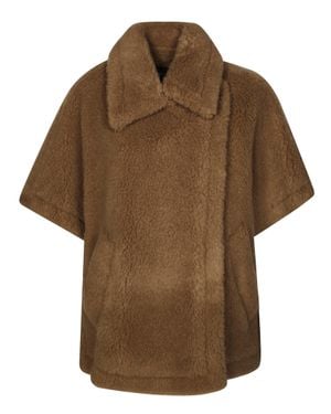 Max Mara Tebe Mini Cape - Brown
