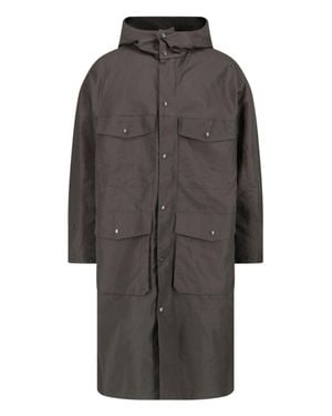 Lemaire Long Straight Utilitarian Hooded Jacket - Gray