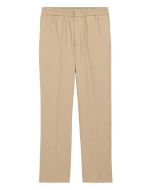 Ami Paris Elasticated Waist Pants - Natural