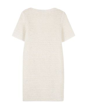 Bottega Veneta Lace-Effect Knitted Dress - White