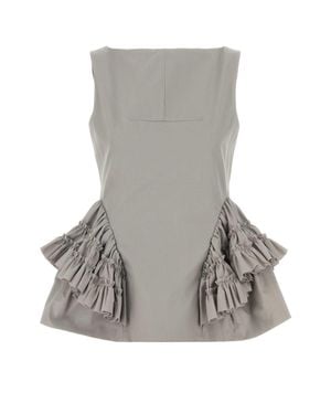 Dries Van Noten 02350-Casey 3305 W W Top - Gray
