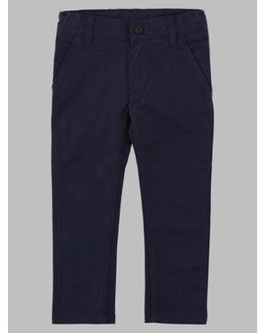 BOSS Boys Cotton Stretch Pants - Blue