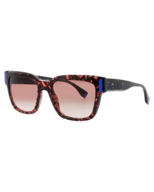 Face A Face Oversized Square Acetate Sunglasses 55-19-141 - Black