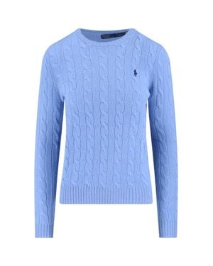Polo Ralph Lauren Cashmere-Wool Sweater - Blue