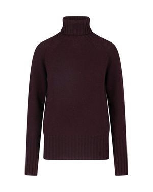 Drumohr Merino Wool Turtleneck Sweater - Red