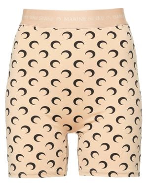 Marine Serre Moon Print Waistband Mini Skirt - Natural