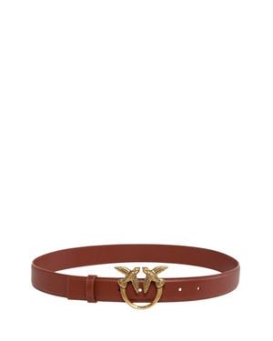 Pinko Adjustable Fit Punched Holes Belt - Brown