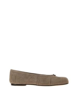 Maison Margiela Dove Suede Tabi Ballerinas - Gray