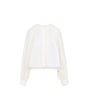 Co. Milk Gathered Shirt - White
