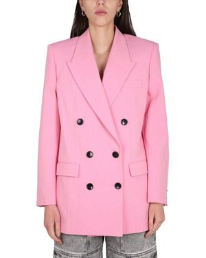 Isabel Marant Nevim Double-Breasted Jacket - Pink
