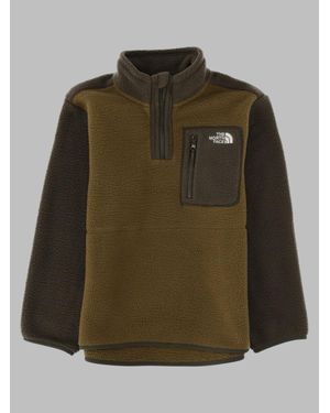 The North Face Teen Yumiori 1/4 Zip Mini Sweatshirt - Green