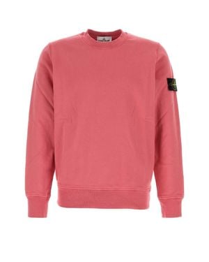 Stone Island Cotton Sweatshirt - Pink