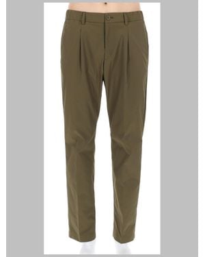Herno Ss26 Military-Style Polyester Pants - Green