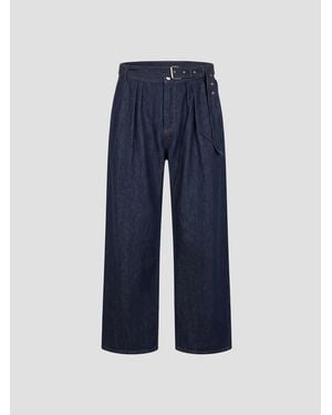 Dries Van Noten Preaches Den 4401 M. W. Cotton Pants - Blue