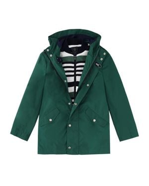 Fay Boys Long Sports Jacket - Green