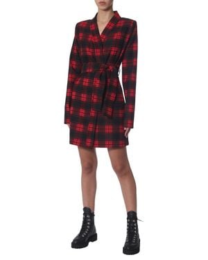 Unravel Project Wrap-Style Mini Dress With V-Neckline - Red