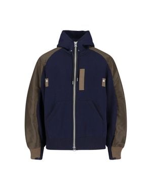 Sacai Jackets Cotton - Blue
