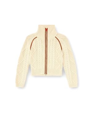 DIESEL Textured Knit Sweater - Natural