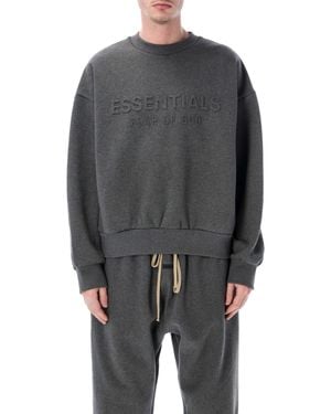Essentials x Fear Of God 90S Fit Embossed Logo Sweatshirt - Gray