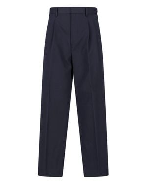 BE ABLE Pleated Wide-Leg Pants - Blue
