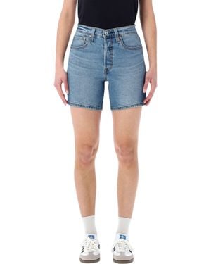Levi's 501 Mid Thigh Denim Shorts - Blue